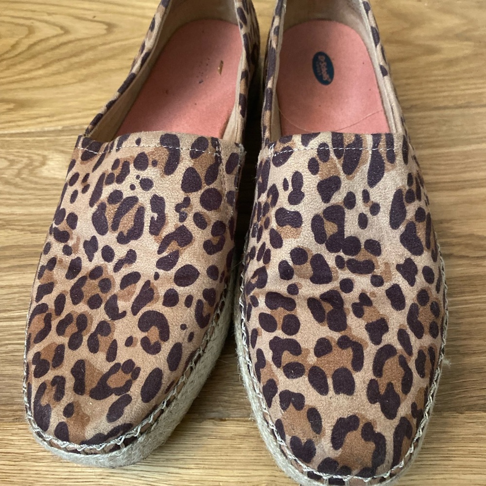 Leopard Espradrilles by Dr Scholls sz 9